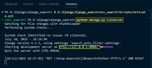 Django Search Autocomplete With Filter