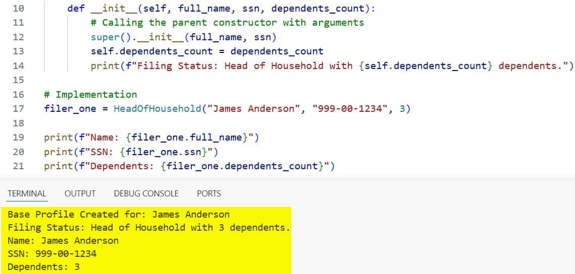 python call super constructor