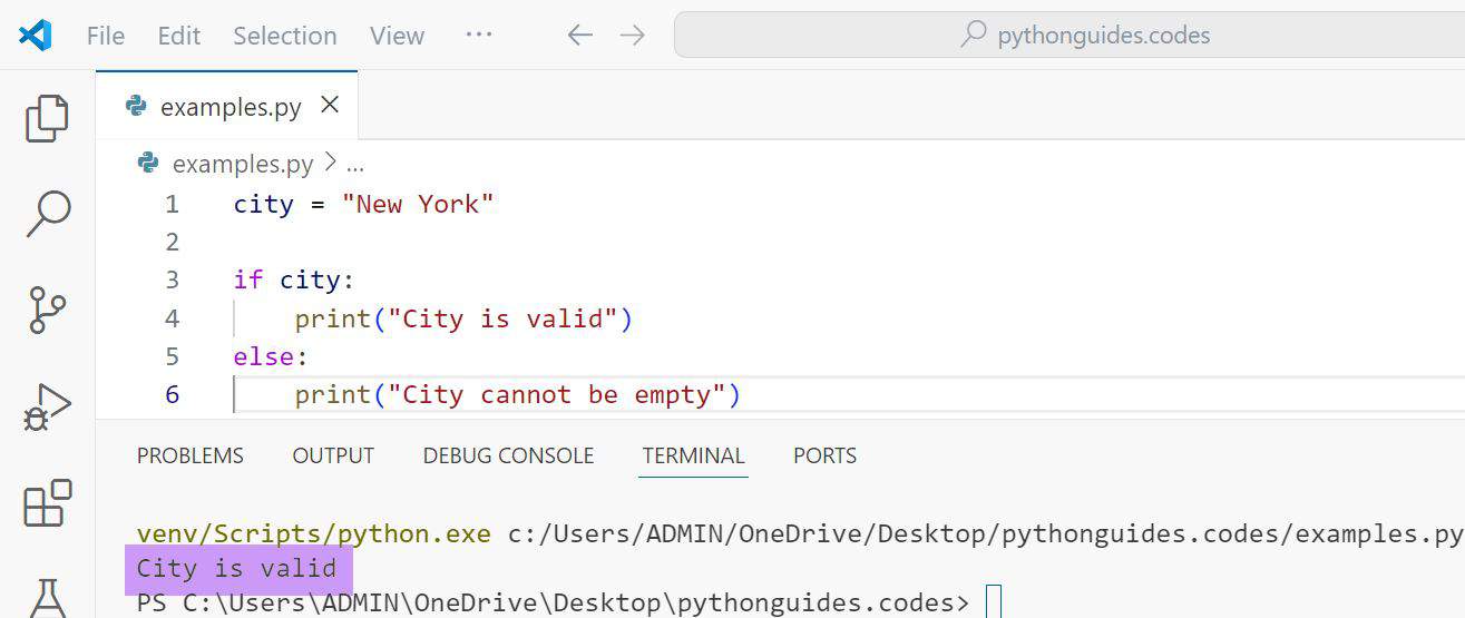 How To Check If String Length Is Greater Than 0 In Python?