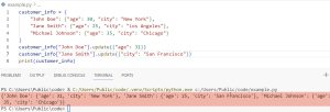 How To Update Values In A Python Dictionary?