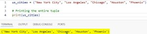 print tuple python