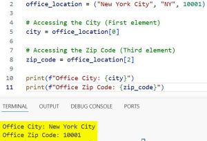 python access tuple