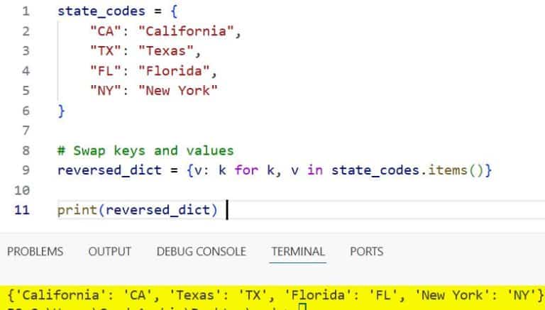 Python Dictionary Comprehension