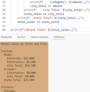 Python Generating Nested Dictionary Key Error