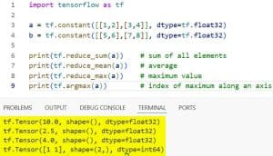 Basic TensorFlow Constructs: Tensors and Operations