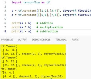 Basic TensorFlow Constructs: Tensors and Operations