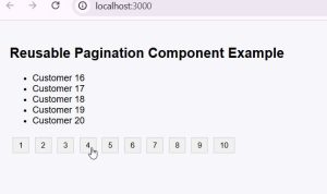 React Pagination Component Examples