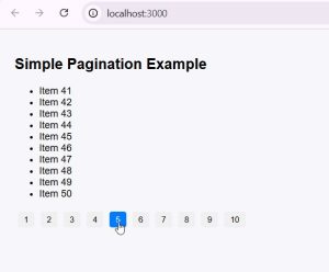 React Pagination Component Examples
