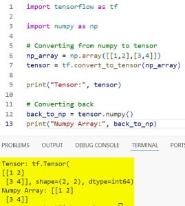 Basic TensorFlow Constructs: Tensors and Operations