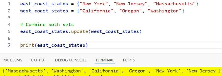 How to Append Values to Set in Python