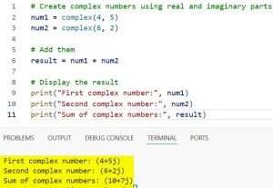 How to Add Complex Numbers in Python