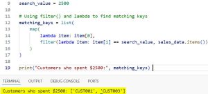 Search for a Dictionary Key by Value in Python