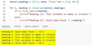 How to Check if a Float Variable is Empty in Python