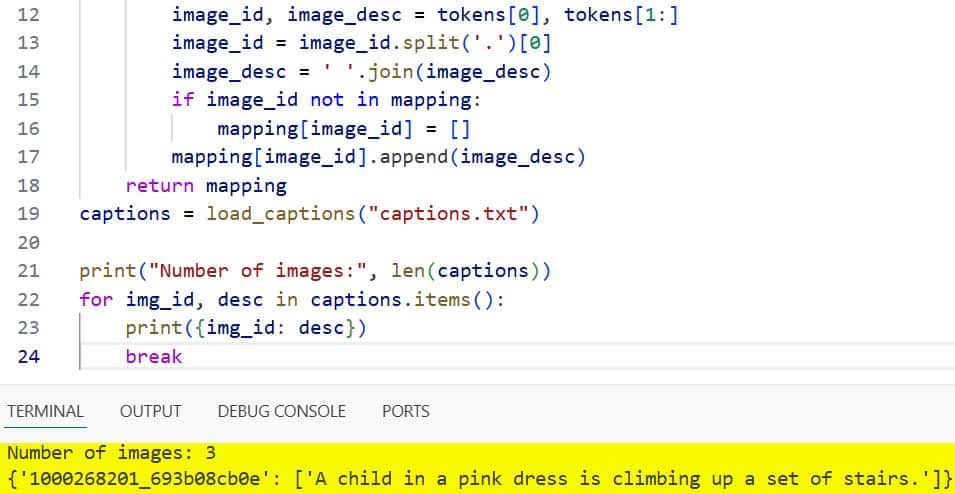 Image Captioning Keras