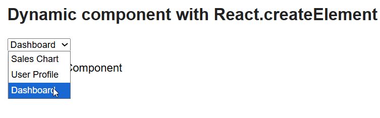 React Use Dynamic Component Names
