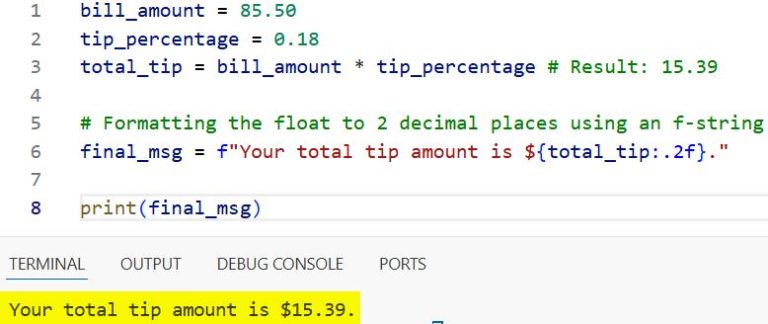 Python String and Float Concatenation