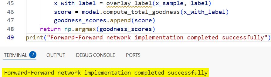 Image Classification Using Keras Forward-Forward Algorithm