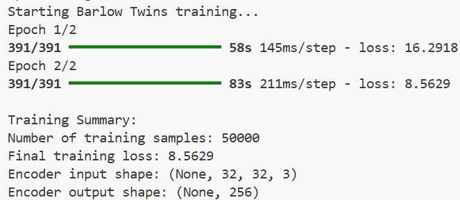 Implement Barlow Twins for Contrastive SSL in Keras