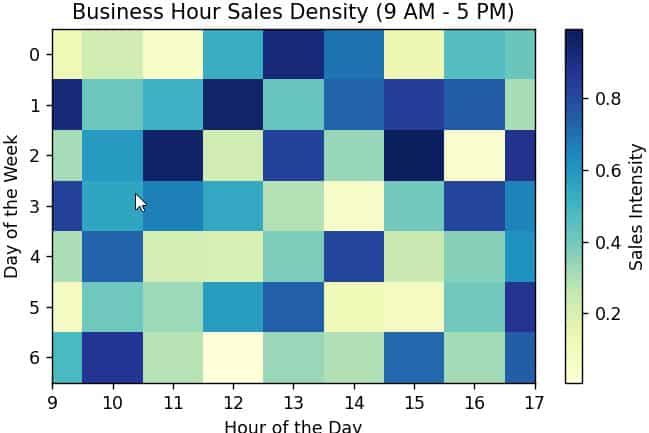 X-Axis Limits in Matplotlib Heatmap