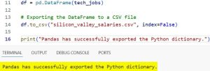 Ways to Export a Python Dictionary to a CSV File