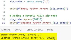 Ways to Initialize an Empty Python Array