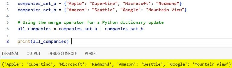 python dictionary update() method + examples - python... Python Dictionary Update