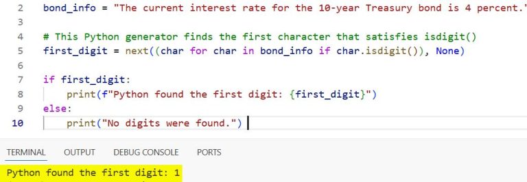 Extract the First Number from a String