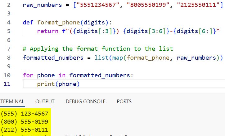 python iterate over list