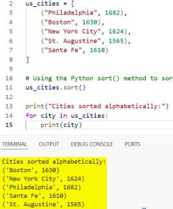 Sort a Python List of Tuples by the First Element