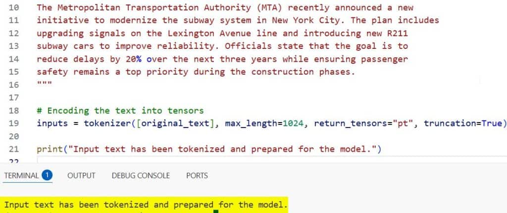 Abstractive Text Summarization with BART in Keras