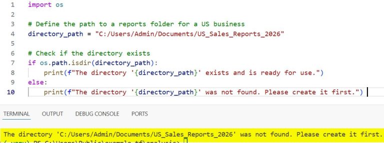 How to Check if a Directory Exists in Python