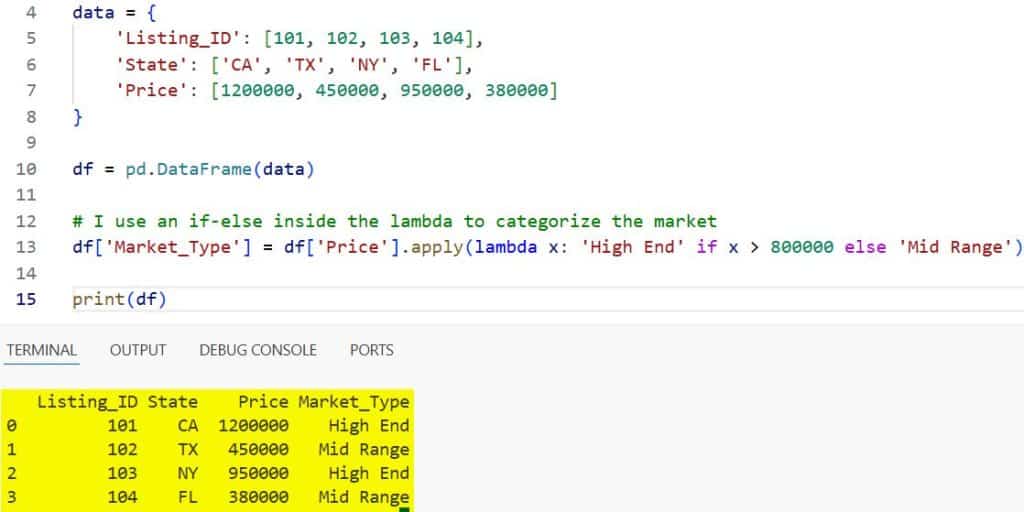 How to Use Lambda Functions in Pandas DataFrames