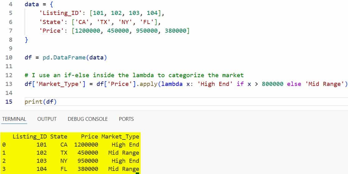 How to Use Lambda Functions in Pandas DataFrames