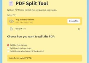 PDF Split Tool in Python