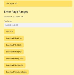 PDF Split Tool in Python