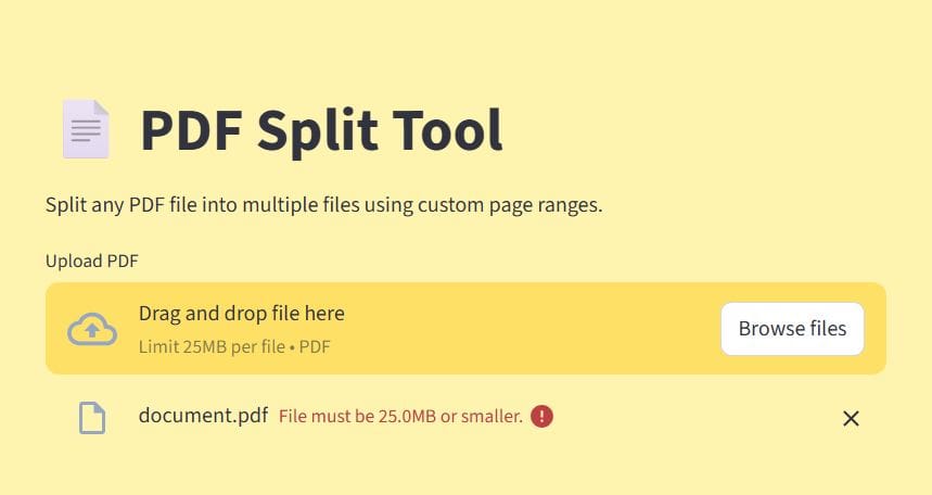 PDF_Split Python Tool