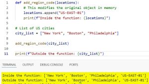 Python Pass by Reference