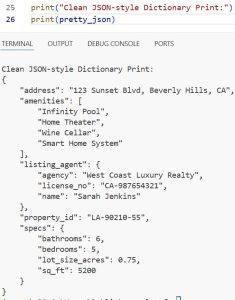 How to Pretty Print Dictionary in Python
