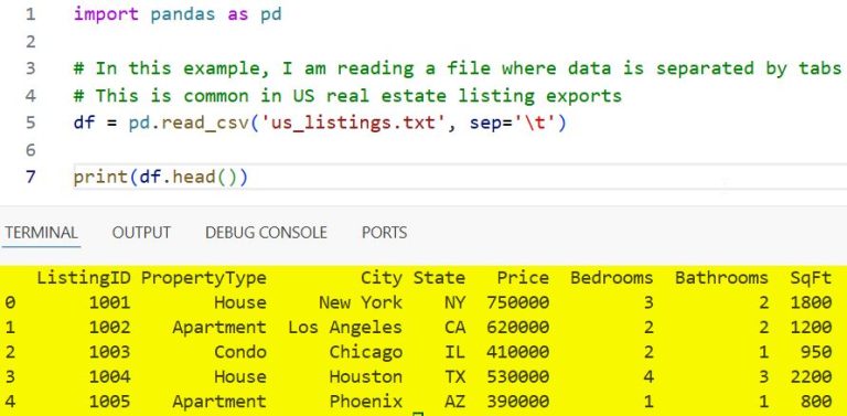 Read CSV Using Pandas in Python