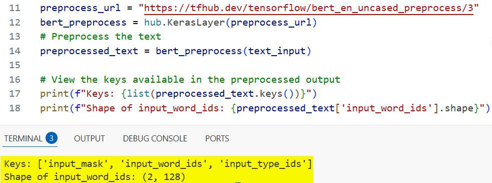 Semantic Similarity with BERT Python Keras
