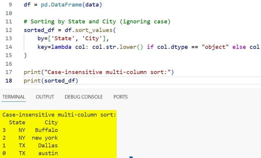 Sort by Pandas Multiple Columns