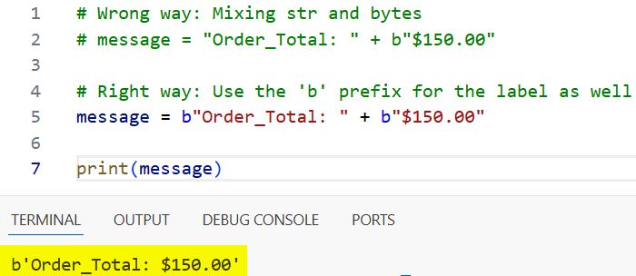 TypeError Can Only Concatenate str (Not Bytes) to str