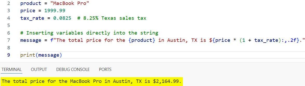 Ways to Insert a Python Variable into a String