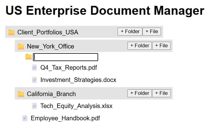 Build React File Explorer Component