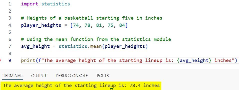 Calculate the Average of a List in Python