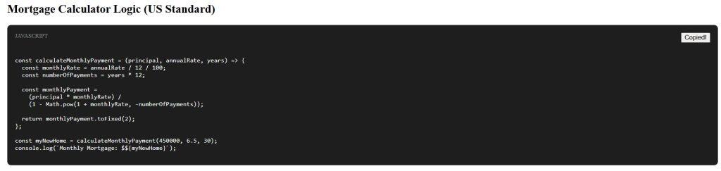 Code Snippet Component React
