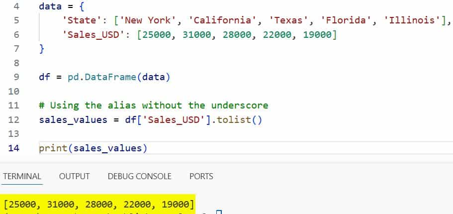 Convert Pandas Column to List