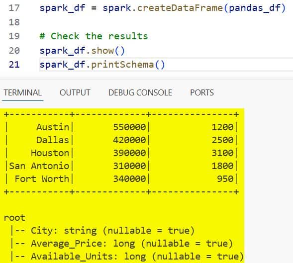Convert Pandas DataFrame to PySpark DataFrame in Python