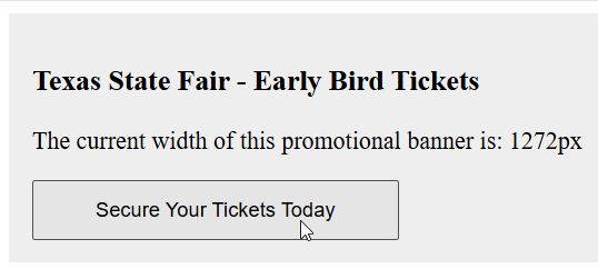 Get Component Width in React