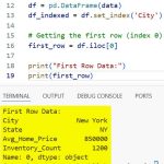 How to Get Row by Index in Pandas